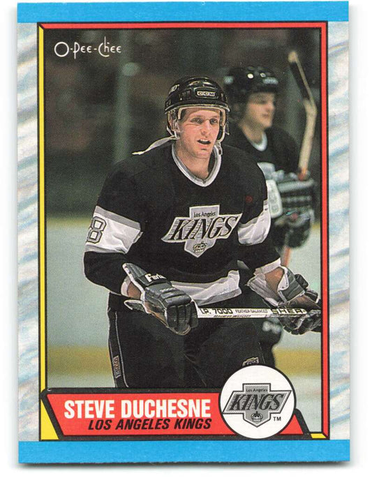 1989-90 O-Pee-Chee #123 Steve Duchesne  Los Angeles Kings  Image 1