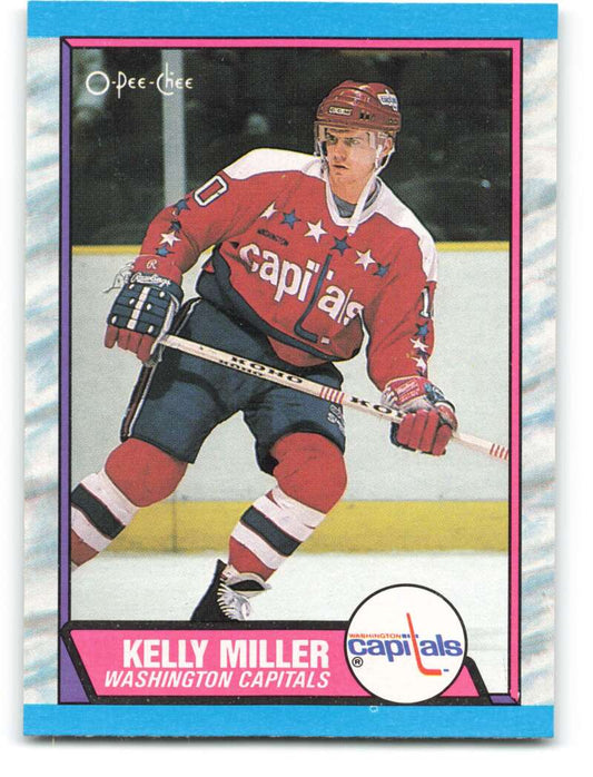 1989-90 O-Pee-Chee #131 Kelly Miller  Washington Capitals  Image 1