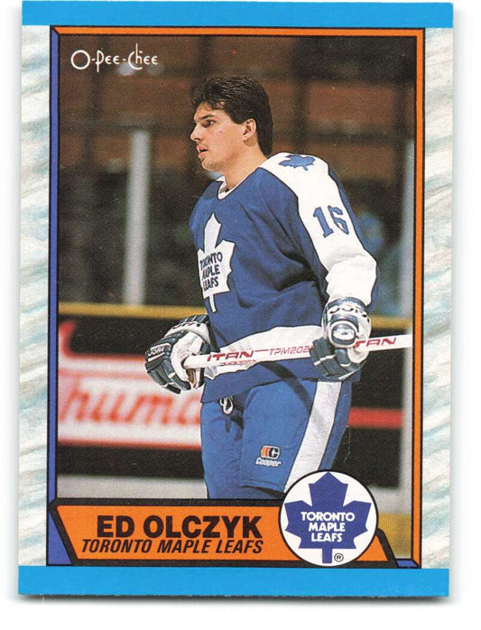 1989-90 O-Pee-Chee #133 Ed Olczyk  Toronto Maple Leafs  Image 1