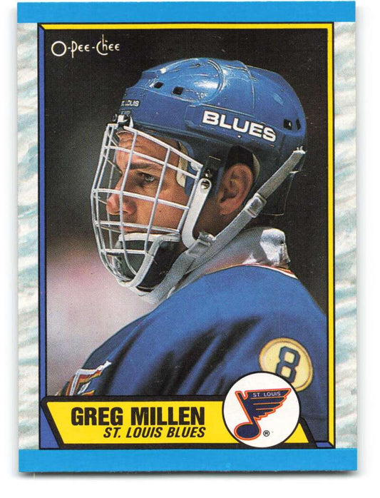 1989-90 O-Pee-Chee #137 Greg Millen  St. Louis Blues  Image 1