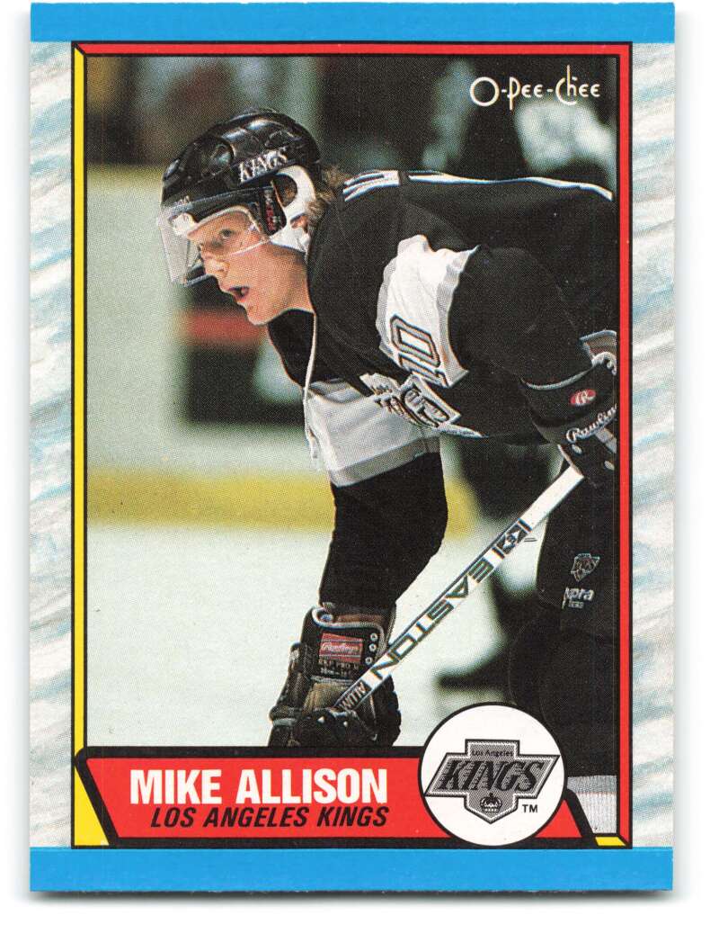 1989-90 O-Pee-Chee #141 Mike Allison  Los Angeles Kings  Image 1