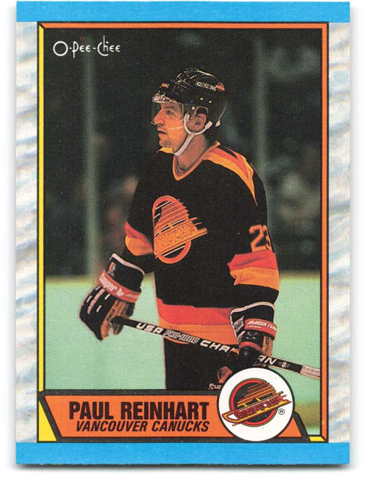 1989-90 O-Pee-Chee #148 Paul Reinhart  Vancouver Canucks  Image 1