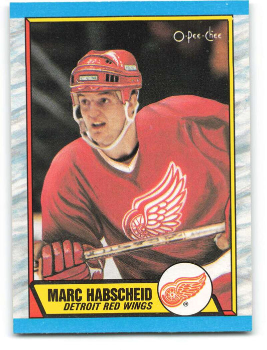 1989-90 O-Pee-Chee #151 Marc Habscheid  RC Rookie Detroit Red Wings  Image 1