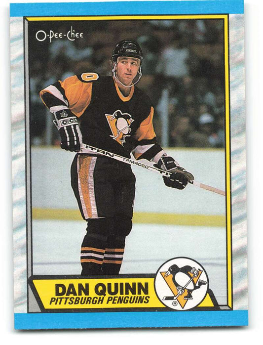 1989-90 O-Pee-Chee #152 Dan Quinn  Pittsburgh Penguins  Image 1
