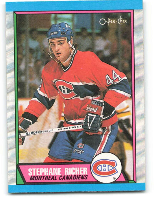 1989-90 O-Pee-Chee #153 Stephane Richer  Montreal Canadiens  Image 1