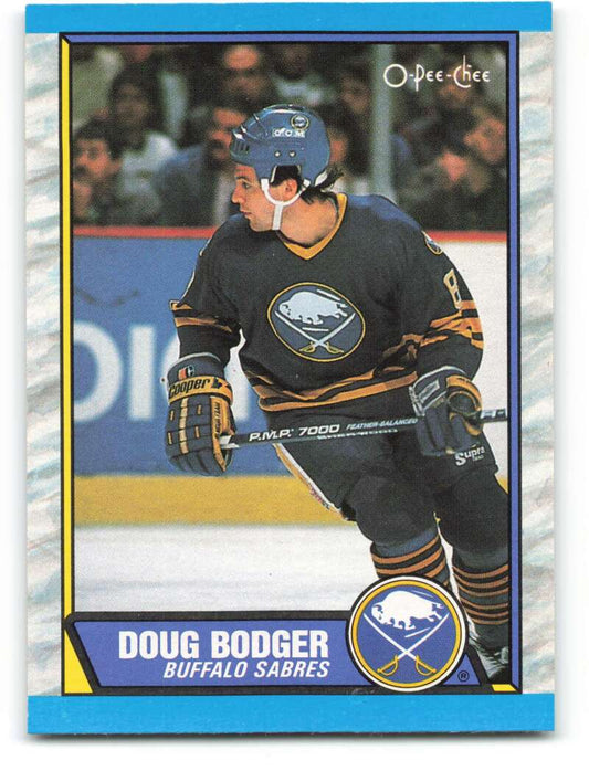 1989-90 O-Pee-Chee #154 Doug Bodger  Buffalo Sabres  Image 1