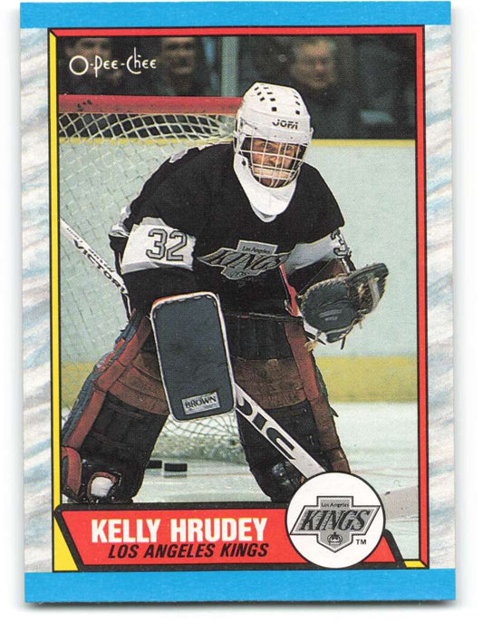 1989-90 O-Pee-Chee #166 Kelly Hrudey  Los Angeles Kings  Image 1