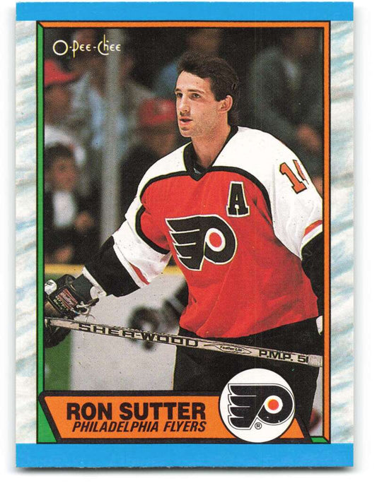 1989-90 O-Pee-Chee #173 Ron Sutter  Philadelphia Flyers  Image 1