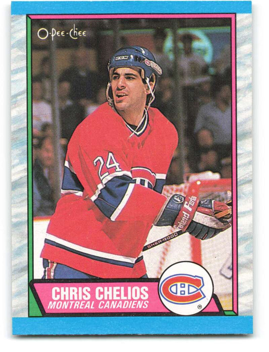 1989-90 O-Pee-Chee #174 Chris Chelios  Montreal Canadiens  Image 1