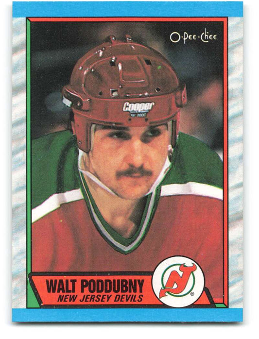 1989-90 O-Pee-Chee #184 Walt Poddubny  New Jersey Devils  Image 1