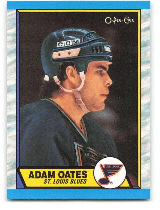 1989-90 O-Pee-Chee #185 Adam Oates  St. Louis Blues  Image 1
