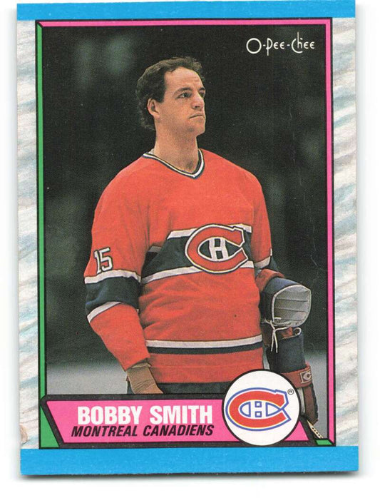 1989-90 O-Pee-Chee #188 Bobby Smith  Montreal Canadiens  Image 1