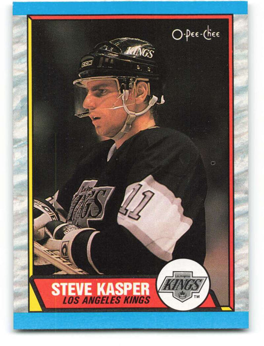 1989-90 O-Pee-Chee #194 Steve Kasper  Los Angeles Kings  Image 1