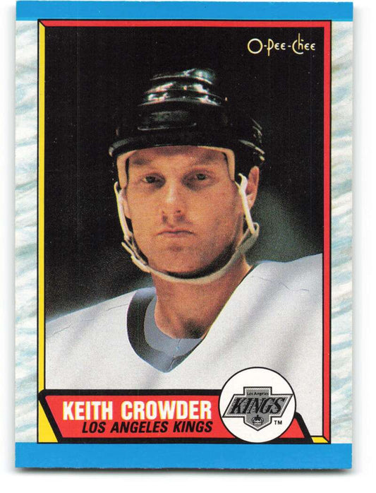 1989-90 O-Pee-Chee #199 Keith Crowder  Los Angeles Kings  Image 1