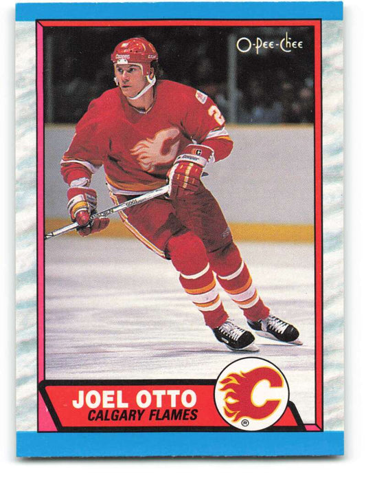 1989-90 O-Pee-Chee #205 Joel Otto  Calgary Flames  Image 1