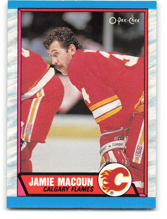 1989-90 O-Pee-Chee #207 Jamie Macoun  Calgary Flames  Image 1