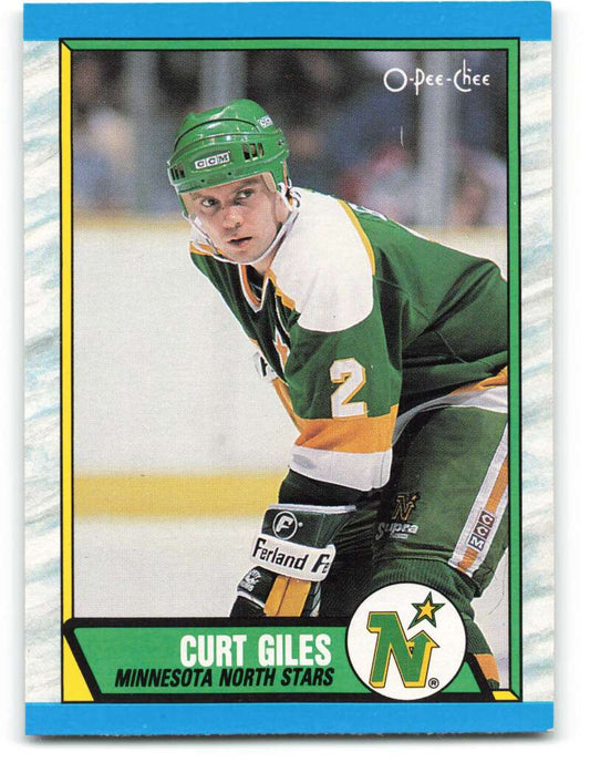 1989-90 O-Pee-Chee #213 Curt Giles  Minnesota North Stars  Image 1