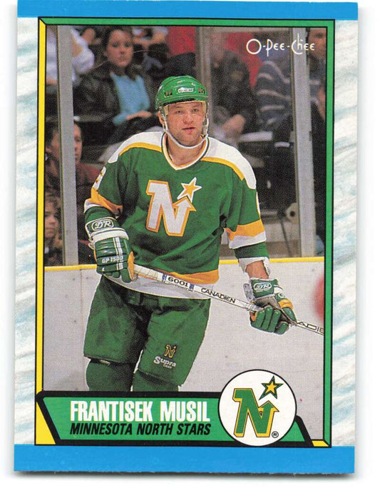1989-90 O-Pee-Chee #217 Frank Musil  RC Rookie Minnesota North Stars  Image 1