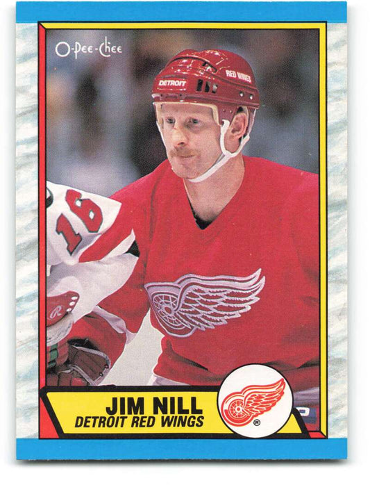 1989-90 O-Pee-Chee #224 Jim Nill  Detroit Red Wings  Image 1