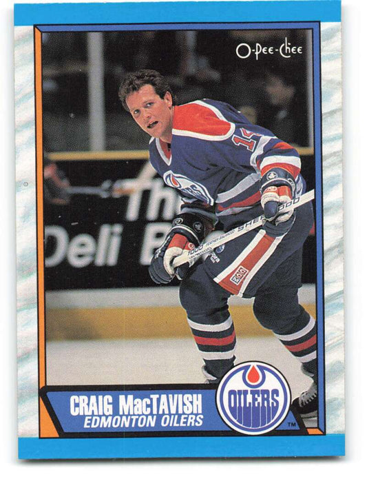 1989-90 O-Pee-Chee #230 Craig MacTavish  Edmonton Oilers  Image 1