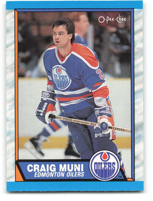 1989-90 O-Pee-Chee #231 Craig Muni  Edmonton Oilers  Image 1
