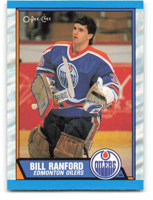 1989-90 O-Pee-Chee #233 Bill Ranford  Edmonton Oilers  Image 1