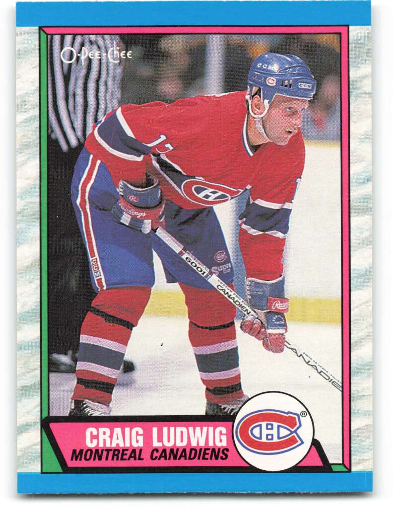 1989-90 O-Pee-Chee #236 Craig Ludwig  Montreal Canadiens  Image 1
