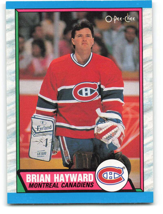 1989-90 O-Pee-Chee #237 Brian Hayward  Montreal Canadiens  Image 1