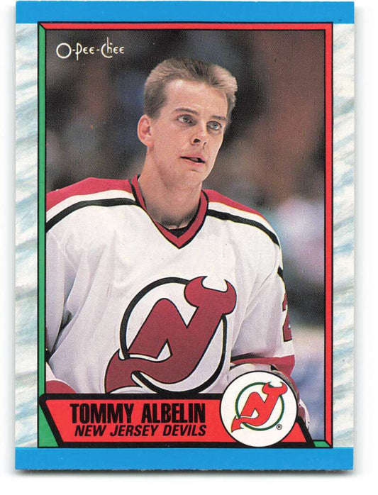 1989-90 O-Pee-Chee #241 Tommy Albelin  New Jersey Devils  Image 1