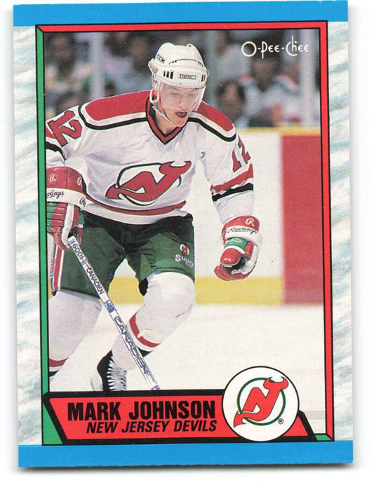 1989-90 O-Pee-Chee #244 Mark Johnson  New Jersey Devils  Image 1