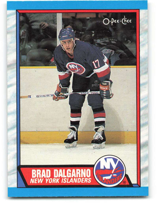 1989-90 O-Pee-Chee #246 Brad Dalgarno  RC Rookie New York Islanders  Image 1