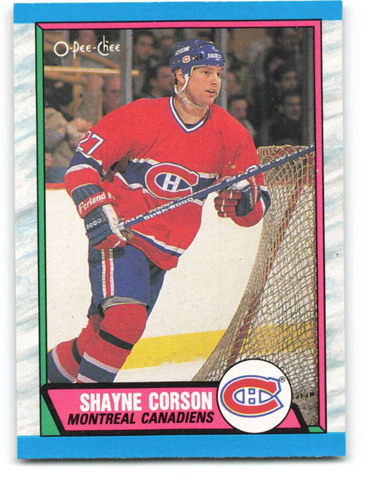 1989-90 O-Pee-Chee #248 Shayne Corson  RC Rookie Montreal Canadiens  Image 1