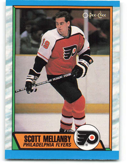 1989-90 O-Pee-Chee #253 Scott Mellanby  Philadelphia Flyers  Image 1
