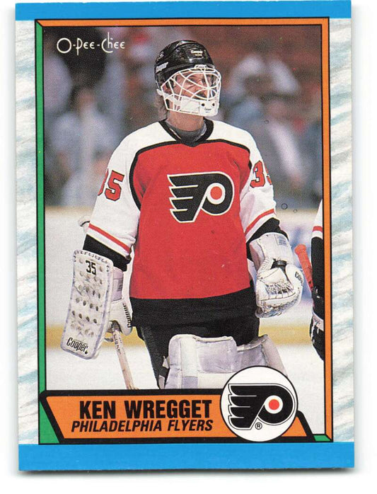 1989-90 O-Pee-Chee #255 Ken Wregget  Philadelphia Flyers  Image 1