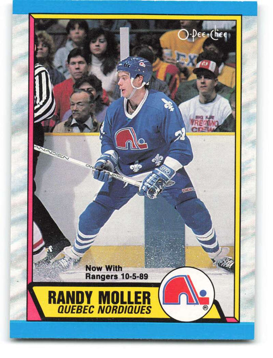 1989-90 O-Pee-Chee #259 Randy Moller  Quebec Nordiques  Image 1