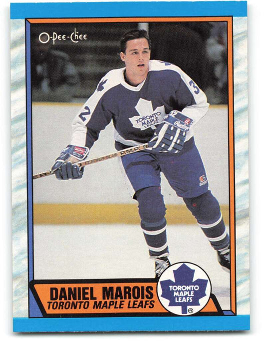 1989-90 O-Pee-Chee #273 Daniel Marois  RC Rookie Toronto Maple Leafs  Image 1