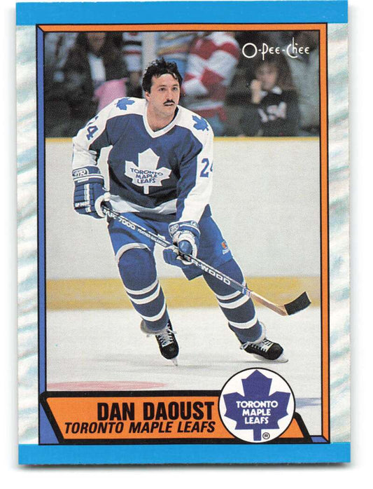 1989-90 O-Pee-Chee #277 Dan Daoust  Toronto Maple Leafs  Image 1