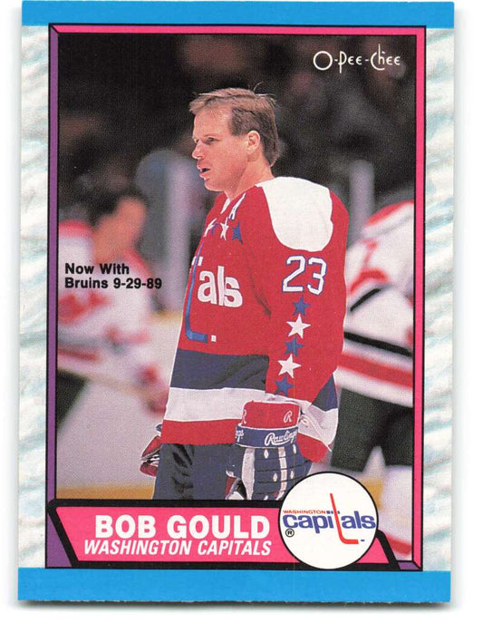 1989-90 O-Pee-Chee #289 Bob Gould  Washington Capitals  Image 1
