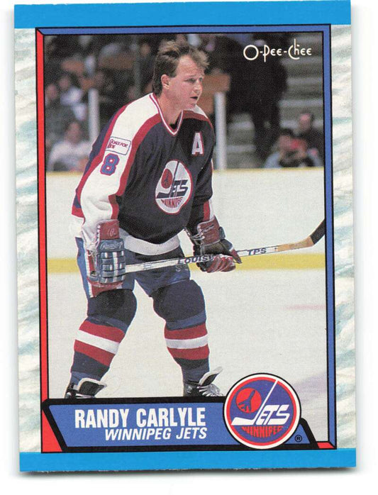 1989-90 O-Pee-Chee #291 Randy Carlyle  Winnipeg Jets  Image 1