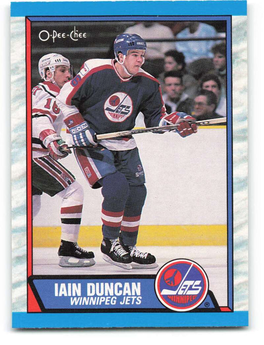 1989-90 O-Pee-Chee #293 Iain Duncan  Winnipeg Jets  Image 1