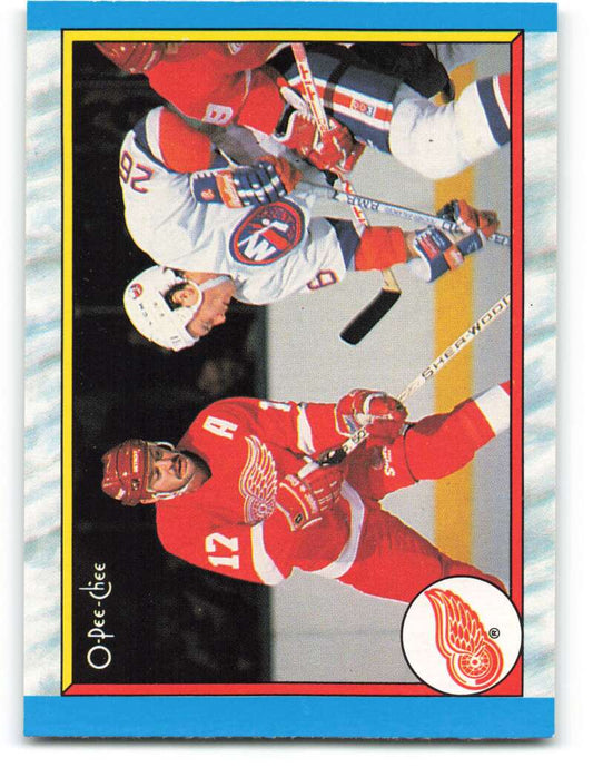 1989-90 O-Pee-Chee #302 Detroit Red Wings  Detroit Red Wings  Image 1