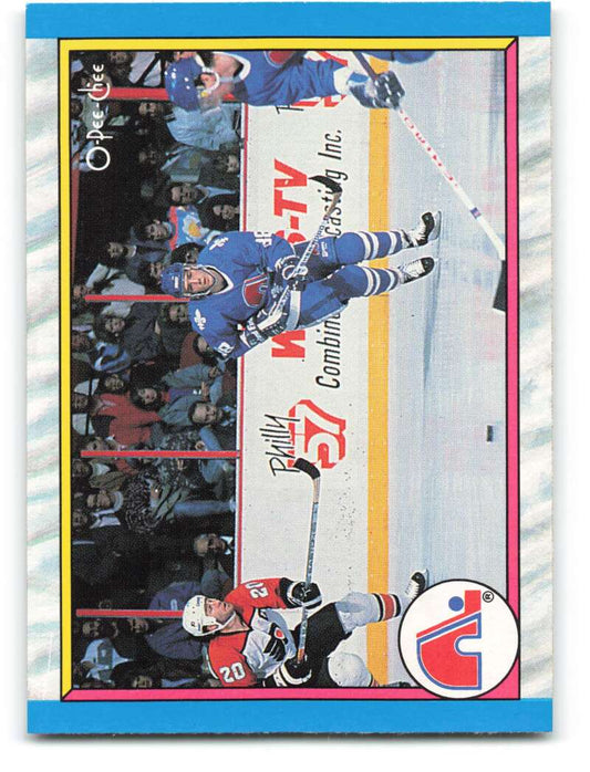 1989-90 O-Pee-Chee #313 Quebec Nordiques  Quebec Nordiques  Image 1