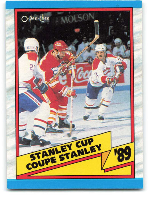 1989-90 O-Pee-Chee #329 Calgary Flames Coupe Stanley Cup  Calgary Flames  Image 1