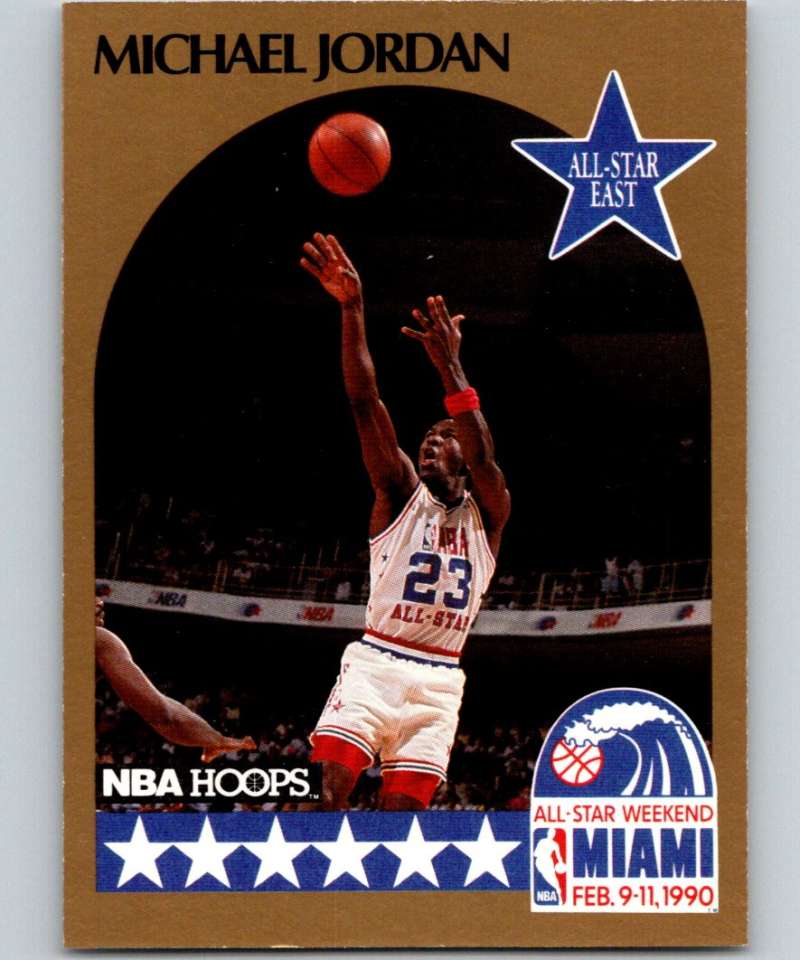 1990-91 Hopps Basketball #5 Michael Jordan AS  SP Chicago Bulls  Image 1