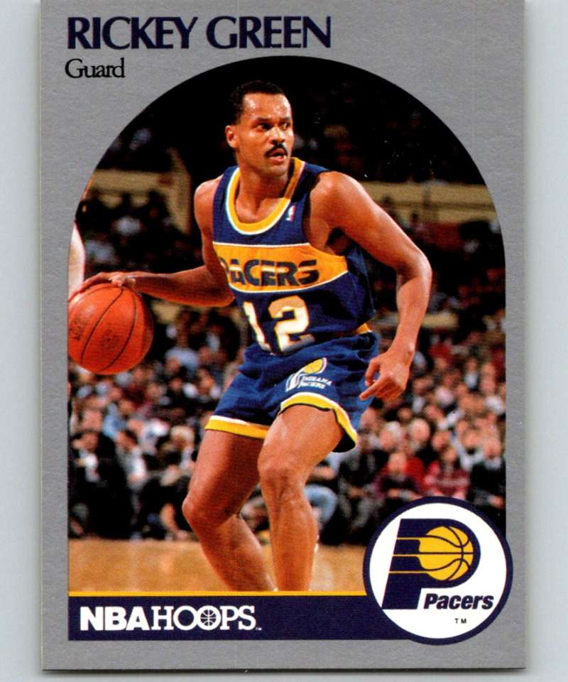 1990-91 Hopps Basketball #134 Rickey Green  SP Indiana Pacers  Image 1