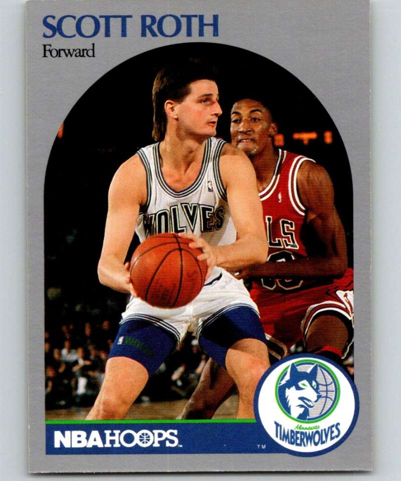 1990-91 Hopps Basketball #191 Scott Roth  SP Minnesota Timberwolves  Image 1