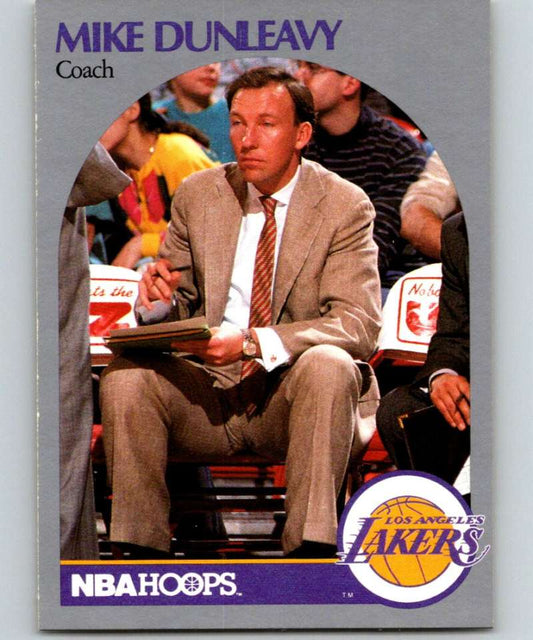 1990-91 Hopps Basketball #410 Mike Dunleavy Sr. CO  Los Angeles Lakers  Image 1
