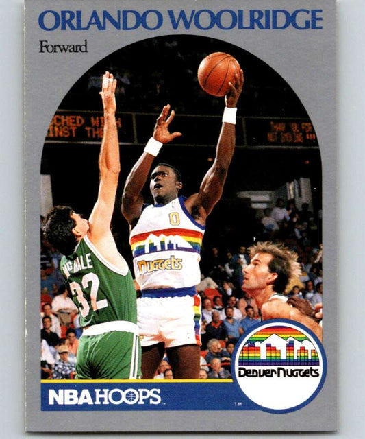 1990-91 Hopps Basketball #411 Orlando Woolridge  Denver Nuggets  Image 1