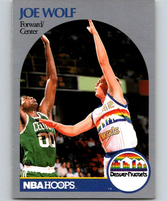 1990-91 Hopps Basketball #412 Joe Wolf  Denver Nuggets  Image 1