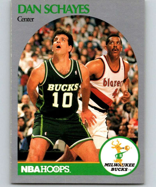 1990-91 Hopps Basketball #418 Danny Schayes  Milwaukee Bucks  Image 1